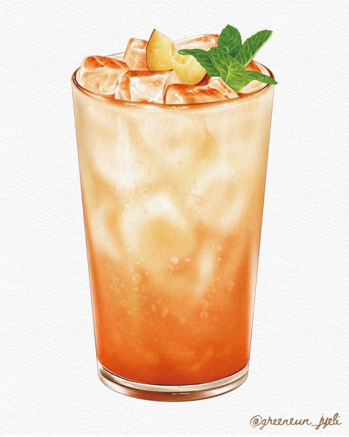 peach iced tea